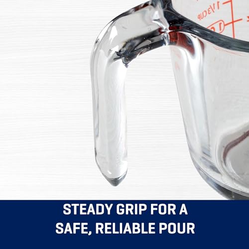 Vaso medidor de vidrio transparente 1 litro miniatura 6