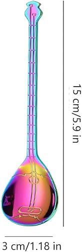 Miniatura 2 de Cuchara de acero inoxidable, cuchara de música, cuchara de café, cuchara de postre, cucharas de helado, cucharas de té, cuchara de amor, bonito
