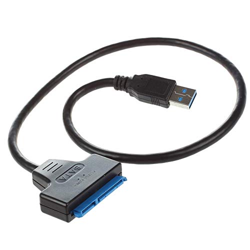 Semoic Super Speed USB3.0 A Sata 22 Pin Adapter Cable for 2.5inch SSD Hard Disk Drive