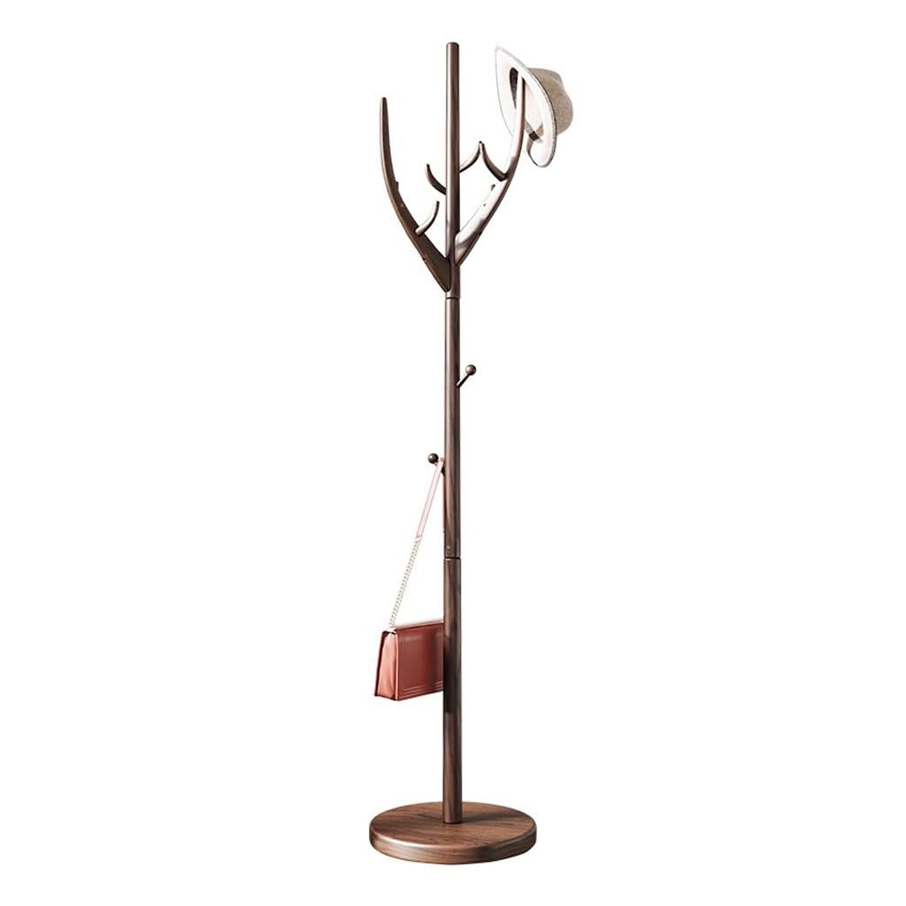 AHGFTYRDT Coat Rack Freestanding Creative Tree-shaped Floor-standing Coat Rack Home Bedroom Simple Solid Wood Vertical Hanger Hall Tree