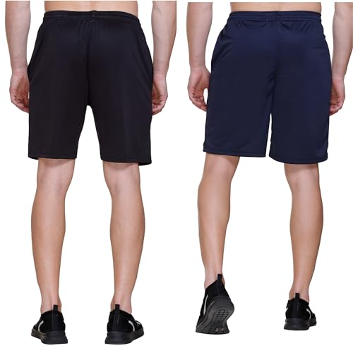 Image of Men's Shorts | Shorts for Men's | Men's Cotton Shorts | Dual Pocket Sleep Shorts - Regular Shorts - Workout, Gym, Running, Sports and Yoga Shorts - Pack of 2