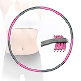 🏃‍♀️Con 8 secciones desmontables, su hula hoop de fitness se puede desmontar y guardar en un paquete pequeño. Puede llevarlo a donde quiera, como jardín, gimnasios y exteriores. Su tamaño ajustable lo hace a la medida de muchas más personas de diferentes edades, tamaños y con diferentes circunferencias de cintura