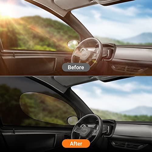 Astroai Car Window Shade, Front Side Window Sun Shade Blocks Sun, Glare And Uv Rays For Baby–Car Sunshades Universal Fit Up To 29.5”H X 35.4”L(2 Pack, Black) #TOP6