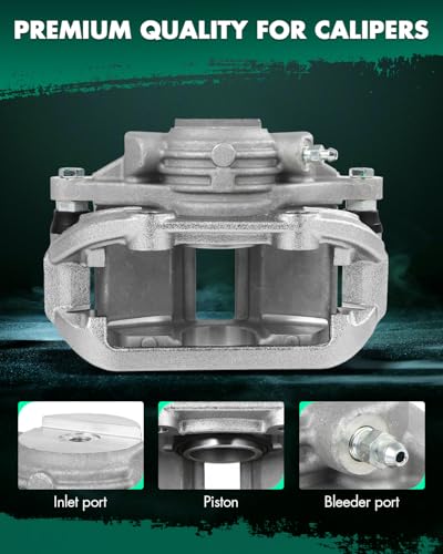 Image of SCITOO 18B4627 Rear Left Disc Brake Caliper w /Bracket Fit For Chev For Caprice 1994-1996,For Chev For Impala 1994-1996, Single Piston