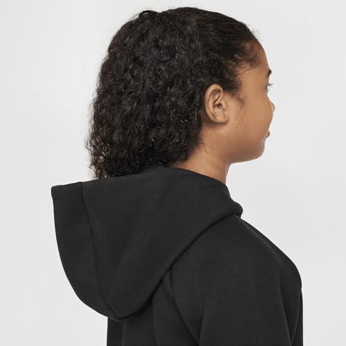 Nike Sportswear Tech Fleece Girls' Full-Zip Hoodie (HV8695-010, Black/Black/Black/Black)4