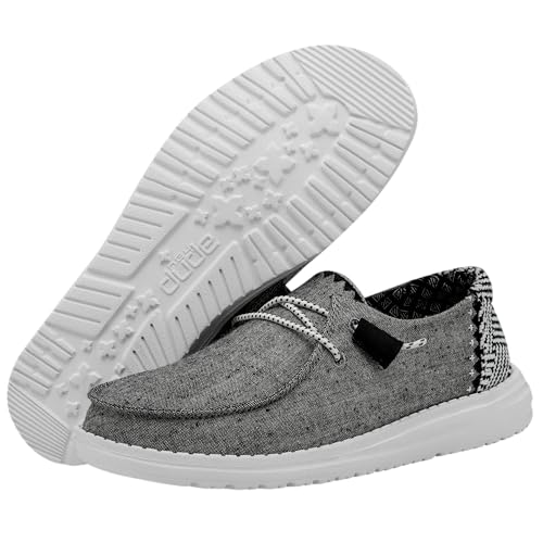 Image of HEYDUDE Women's Wendy Chambray | Women's Shoes | Women's Lace Up Loafers | Comfortable & Light-Weight