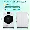 SMETA Washer and Dryer Combo, 2.7 cu.ft, 120V All In One Ventless Compact 24 Inch Large Capacity, Lavadora y Secadora 2 in 1 for RV Apartment Home, Child lock, Full-Automatic, Overnight Wash and Dry