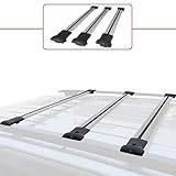 Puede transportar sus productos de forma segura porque las barras de techo están firmemente en los rieles del techo.