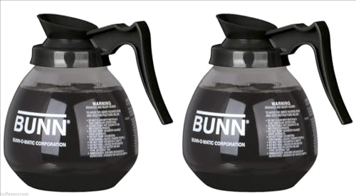 Coffee Pot Decanter/Carafe 2 Black Regular 12 Cup Capacity Set of 2