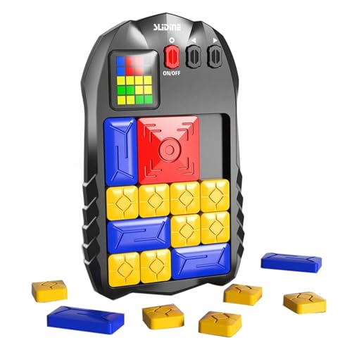 Super Slide Puzzle Rompecabezas Deslizante magnetico,Juegos de Mesa de Deslizadores magneticos,Juegos de Memoria y Educativo,Juego electronico portatil
