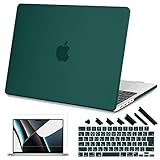 MacBook Pro 14 インチ ケース M4 M3 M2 M1対応+日本語キーボードカバー + スクリーンプロテクター+ダストプラグ 排熱口設計 軽量 プラスチック 保護カバー