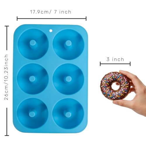 Aichoof Silicone Donut Pan Blue