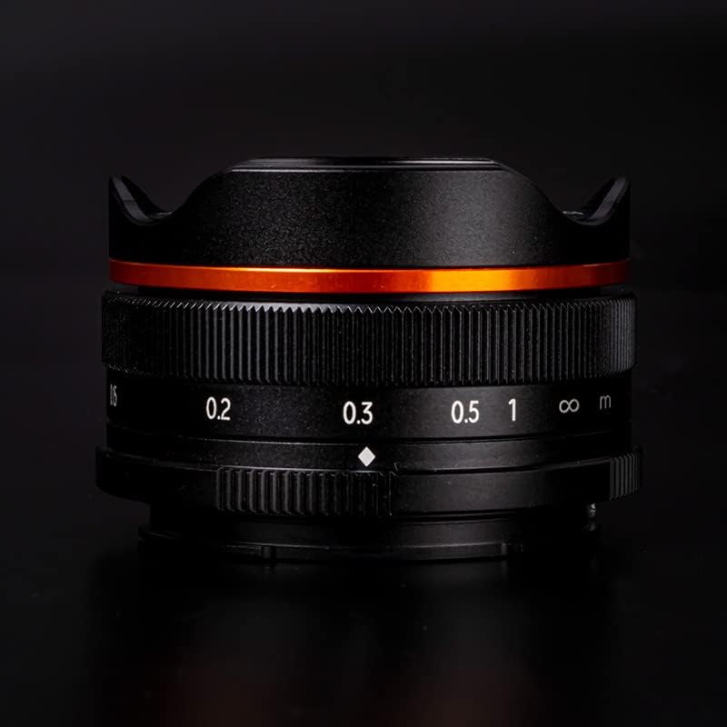 Image of Brightin Star 10mm F5.6 Fisheye Lens for Fuji XF Mount Mirrorless Cameras, Manual Focus Prime Ultra-Wide Angle APS-C Lens Fit for XT5, XT4,XT30,XPRO3 /1,XT200,XS10.XA7.XE4.XH1 (Black)