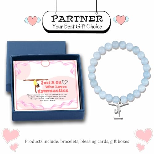 Image of PARTNER Gymnastics Gifts for Women Gymnastics Bracelet Jewelry Gymnastics Inspirational Team Gifts for Gymnast