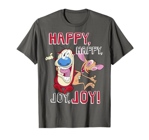 Ren and Stimpy Happy Joy Crazy Eyes BFFs T-Shirt