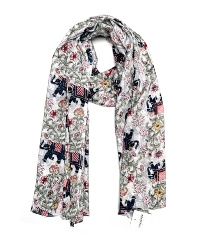 Image of bratkrok WOMEN'S STYLISH FLORAL PRINTED RAYON SCARF /SCARVES /STOLE FOR SUMMERS