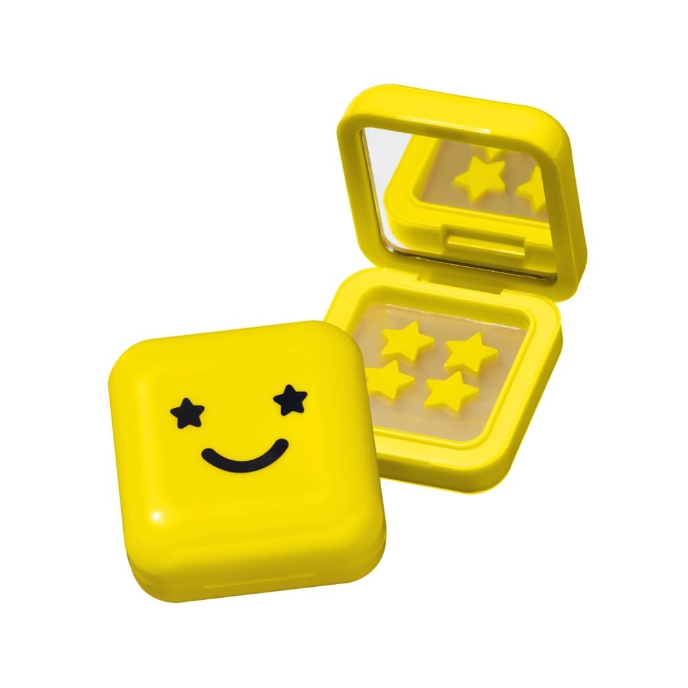 TOODPEERM Hydro-Star + Salicylic Acid Pimple Patches and Big Compact, Helps Shrink and Soothe Deeper Spots, Cute Star Shape, 32 count (Yellow)