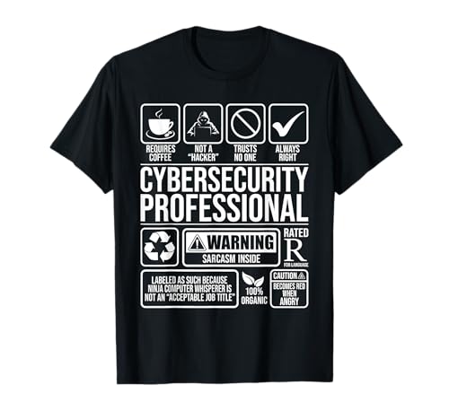 Cybersecurity Professional - Hacker Certified Tech Security T-Shirt