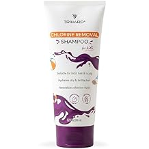 TRIHARD Kids Chlorine Defense Shampoo, Childrens Swim Shampoo to Protect and Hydrate Hair from Pool and Ocean, Gentle Post Swim Saltwater and Chlorine Removal Hair Care