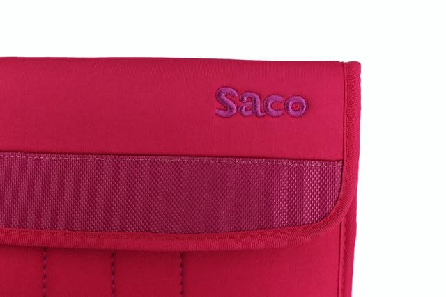 Image of Saco 10-12 Inch Puffy Tablet Sleeve Case Compatible for OnePlus Pad Go 11.35 inch /OnePlus Pad 2 12.1 inch /Galaxy Tab A9 Plus /S8 /S9 /Realme Pad /Honor Pad X9 /Xiaomi Mi pad 6 /Redmi Pad, Soft Foam Lining-Pink