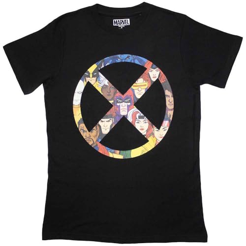 X-Men T-shirt unisexe pour adulte avec badge 97 x, Noir , M