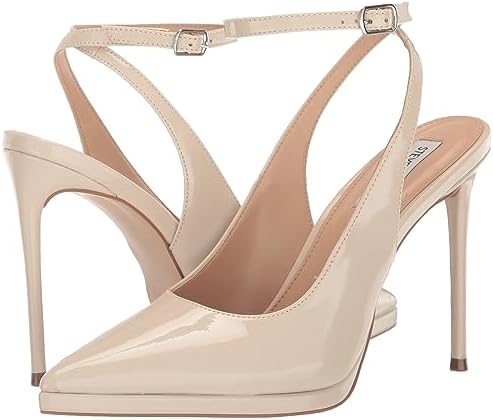 Steve Madden Women's Zayla Pump, Bone Patent, 9.5 | Image 6
