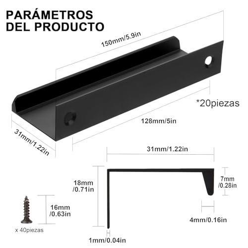 Jaladeras para closet 27 Imagen adicional