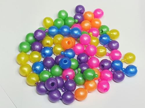 JOLLY STORE Crafts - Pop Beads, Easy-to-Use Reusable 12 mm Beads for Jewelry Making, Art, Craft Decorations & More, Crafted in The USA, White Pearl, Multi Colors Pearl, 144 pcs (Pack of 1)