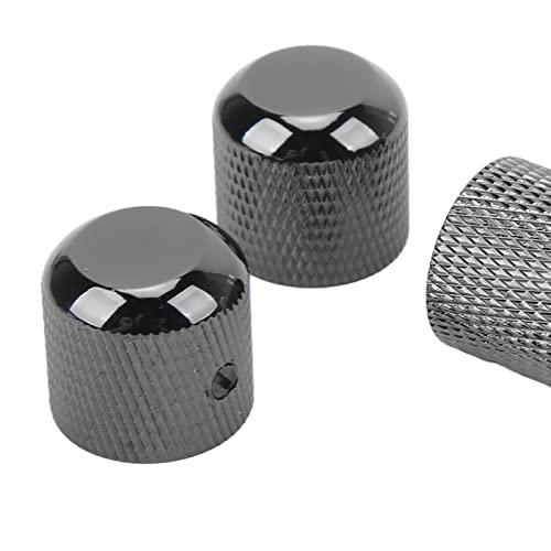 Botão de Guitarra de Cúpula de Metal, 4 Botões de Volume de Tom de Guitarra Com Chave de Fenda para