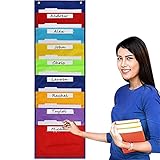 ⇐[Aplicación amplia] El organizador de archivos montado en la pared es adecuado para varios lugares y ocasiones, perfecto para guardar archivos, carpetas, revistas, papeleo y otros, e ideal para uso en el hogar, la oficina y la escuela.