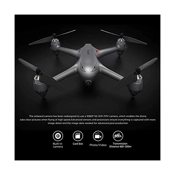 GPS RC Selfie Drohne mit 1080P Kamera 5G WiFi Follow Me Altitude Hold Brushless Quadcopter mit 2 Akkus – Bild 3