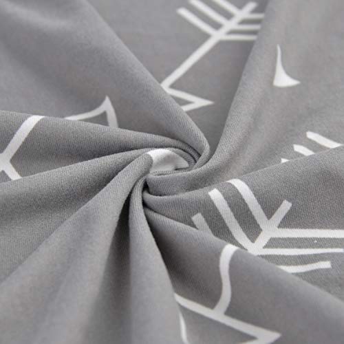 Boritar Changing Pad Covers Soft Stretchy Jersey Knit 2 Pack, Semi-Waterproof Chang Table Covers For Boys With Grey Arrow And Circle Printed #TOP2