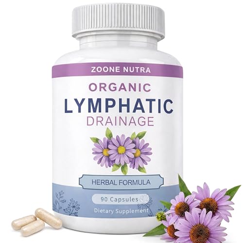 Zoone Nutra Lymphatic Drainage Capsules - Bloating & Water Retention Relief with Fucoxanthin for Metabolism Boost - Detox Lymph & Immune Support with Dandelion - 90 Veggie Caps