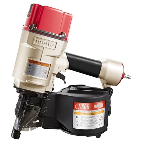 Image of meite CN80B Coil Nailer Pneumatic Nail Gun for 15 Degree 1-3 /4 inch to 3-1 /4 inch