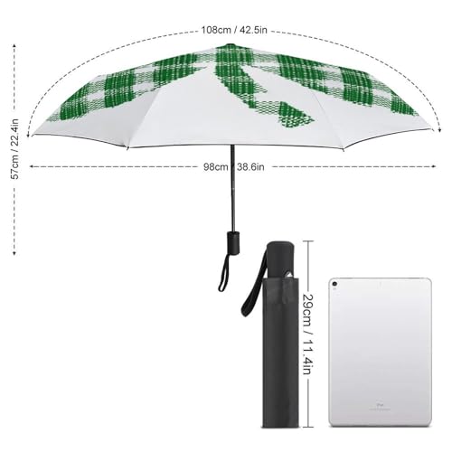 Parapluie pliant trèfle imperméable ACEPrints 3 plis compact et léger - 2