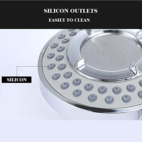Cabezal de ducha de mano ABS de ahorro de agua de mano Accesorios de baño compatibles con sistema de ducha de baño Rociador de ducha de baño Ducha