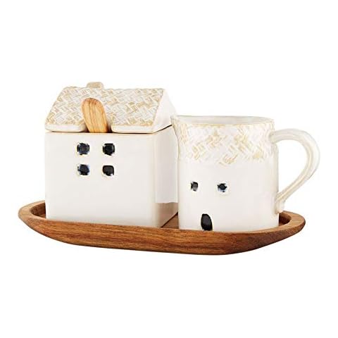 Mud Pie 47800008 House Cream and Sugar Hauscreme- und Zucker-Set Cover