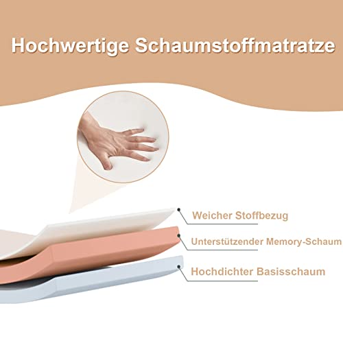 Klappbares Gästebett COSTWAY 80x190cm mit Matratze