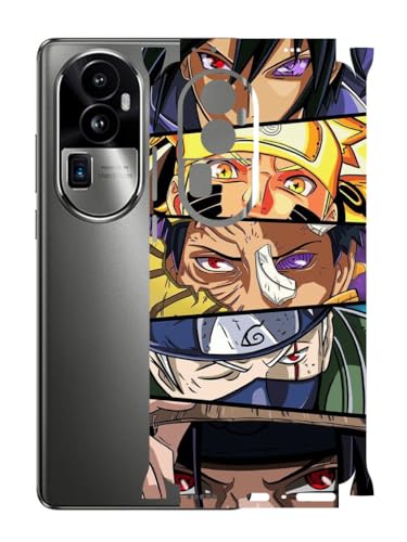 Image of AtOdds - Compatible for Oppo Reno 10 PRO Plus (5G) Mobile Back Skin Sticker - Lamination - Rear Screen Guard Protector Film Wrap (Coverage - Back+Camera+Sides) (Design - Anime 38)