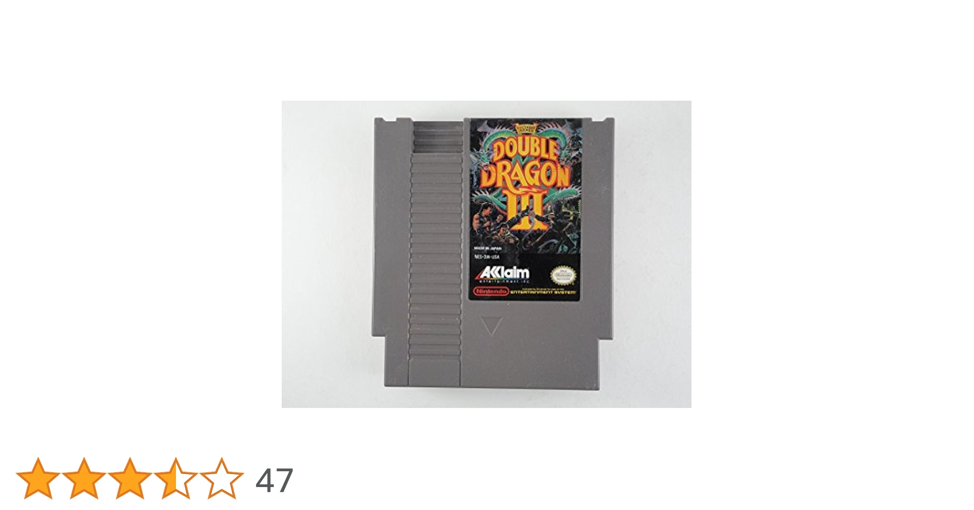 NES 海外正規版Double Dragon I,II,III Double Dragon 3: Nintendo NES: Video Games - Amazon.ca