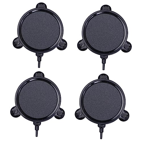 OUNONA 4個 吸盤バブル 噴霧器付き蛇口 リリース タップ 魚 池 sink ディフューザー バブルストーン 水槽の酸素石 水槽エアストーン 気泡ストーン と石英砂