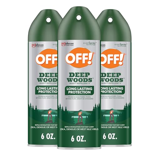 OFF! Deep Woods Insect Repellent Spray with 25 Percent DEET Provides up to 8 Hours of Mosquito Protection 6 Ounce (Pack of 3) - image 1