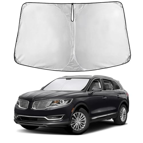 Image of EcoNour Windshield Sunshade Compatible for Lincoln MKX /Nautilus 2016-2019 2020 2021, Sun Visor for Front Windshield & Window Sun Shade Cover, UV Heat Blocker & Protector, Car Accessories