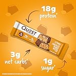 Quest Nutrition Crispy Chocolate Peanut Butter Hero Protein Bar, 18g Protein, 1g Sugar, 3g Net Carb, Gluten Free Protein Snack, Keto Friendly, 12 Count - Image 3