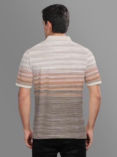 Image of BULLMER Trendy Colour-Block /Graphic Printed Collar /Polo Neck Tshirt for Men