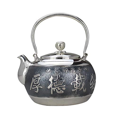 No-Branded Teiera d'Argento hkrstssxj Teiera Set Acqua Calda Drinkware for Uso Domestico Sterling Silver Silver Service…