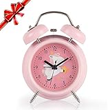 Slient Non-Ticking: Der Wecker verwendet eine fortschrittliche stille Bewegung, das Geräusch des Zeigers beträgt weniger als 10 Dezibel, und es gibt kein störendes tickendes Geräusch, das die Qualität des Schlafes von Kindern gewährleisten kann und für Menschen, die es benötigen, sehr gut geeignet ist ganz still sein, einschlafen