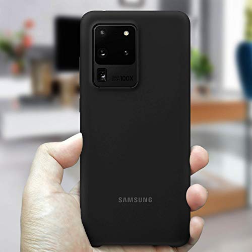 Image of Samsung Original Galaxy S20 Ultra 5G Silicone Cover /Mobile Phone Case - Black