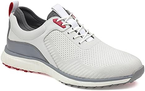 Johnston & Murphy Men’s XC4 H2 Sport Hybrid Knit Golf Shoe | Waterproof Leather | Lightweight | Memory Foam Cushioning