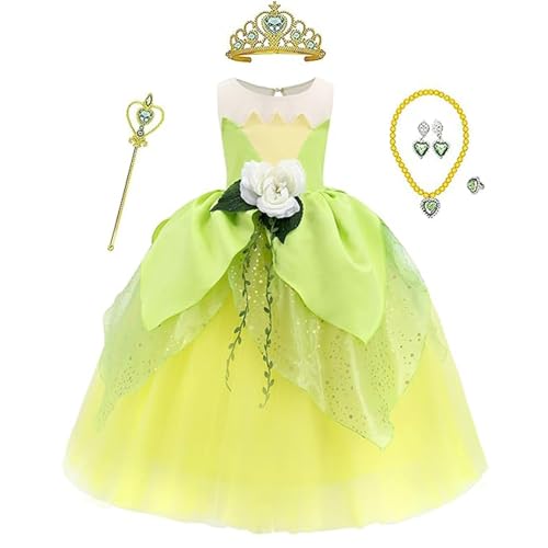 ToLaFio Princess Costume for Girls Birthday Role Play Dress Up Ball Gown Halloween Fancy Party Dress